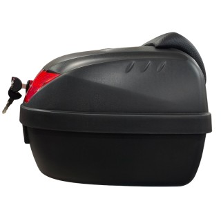 Куфар за багажник за мотор скутер с облегалка